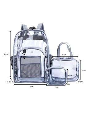 Set mochila escolar Genérica impermeable unisex
