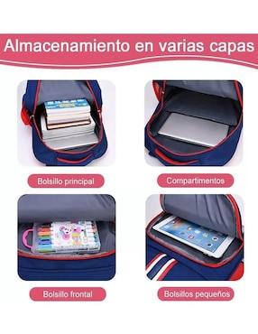 Mochila escolar Genérica impermeable unisex