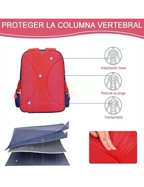 Mochila escolar Genérica impermeable unisex
