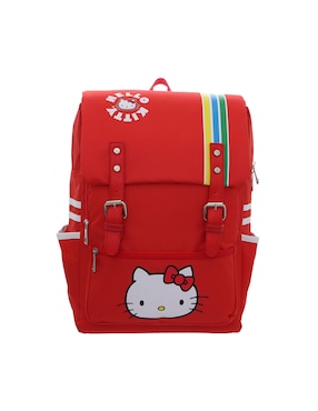 Mochila Escolar Hello Kitty Ruz