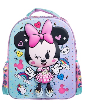 Mochila Escolar Minnie Ruz Aqua