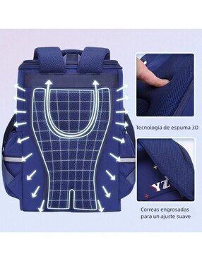 Mochila escolar Astronauta Genérica impermeable unisex