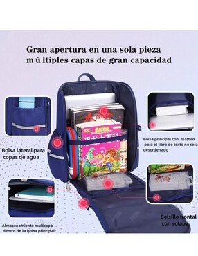 Mochila escolar Astronauta Genérica impermeable unisex