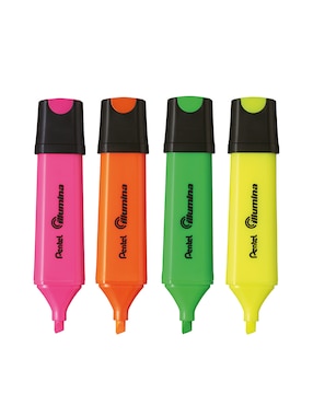 Marcatexto base agua Pentel 4 piezas