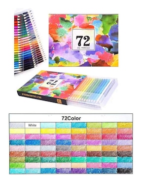 Set lápiz de color Likëpink VividSketch redondo 72 piezas