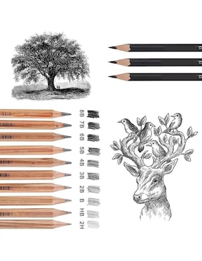 Set lápiz Likëpink GraphiteExpress hexagonal 30 piezas