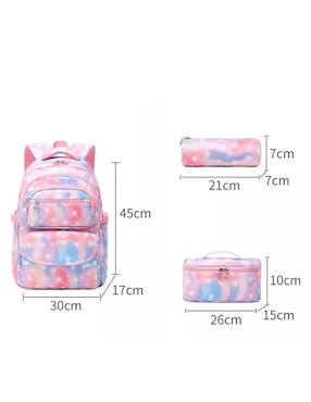 Mochila escolar Likëpink Rainbow Star impermeable unisex
