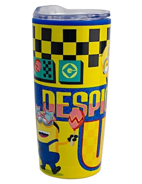 Termo Regalos Siglo XXI de acero inoxidable Minions con tapa a presión 450 ml