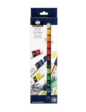 Pintura Acrílica Royal & Langnickel Essentials 12 Piezas