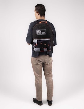 Mochila escolar Mario Bros Chenson Fuego unisex