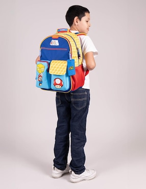 Mochila infantil Mario Bros Chenson Ethian unisex