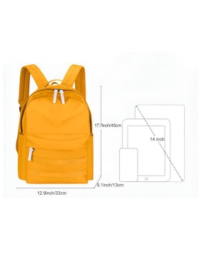 Mochila escolar Likëpink Estilo Confort impermeable unisex