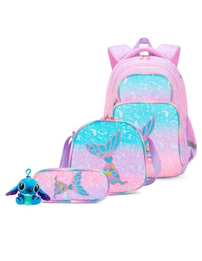 Set Mochila Escolar Likëpink Impermeable