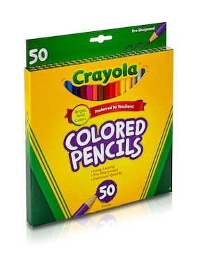 Lápiz de color Crayola redondo 50 piezas