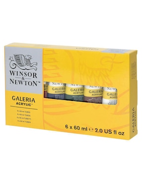 Pintura acrílica Winsor & Newton 6 piezas