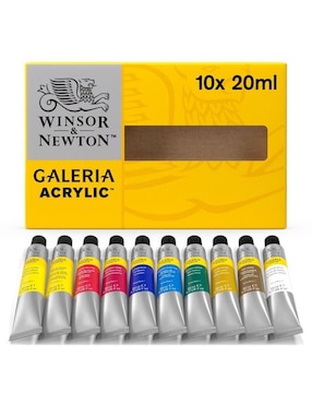 Pintura Acrílica Winsor & Newton Galería 10 Piezas