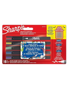 Marcador base agua Sharpie 5 piezas