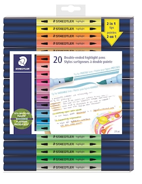 Marcador Base Agua Staedtler 20 Piezas