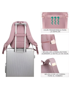 Mochila escolar Likëpink Carrybox impermeable unisex