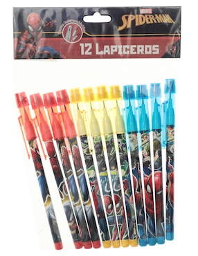 Set Lápiz Marvel Redondo 12 Piezas