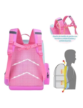 Mochila escolar Likepink Unicornio Brillante impermeable unisex