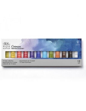 Acuarela Winsor & Newton Cotman 12 piezas