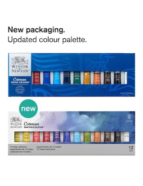 Acuarela Winsor & Newton Cotman 12 piezas