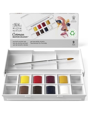 Acuarela Winsor & Newton Cotman 9 piezas
