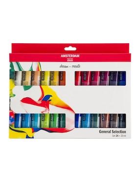 Pintura acrílica Royal Talens Amsterdam 24 piezas