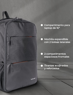 Mochila con portalaptop Techzone Tzlbp14 unisex