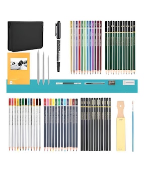 Set lápiz de color Wünd redondo 72 piezas