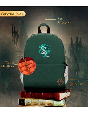 Mochila escolar Slytherin Yadatex Hogwarts Legacy unisex
