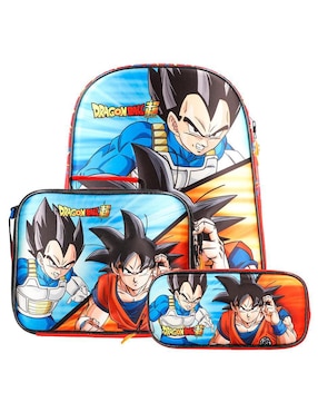 Set Mochila Escolar Vegeta Keepack Dragon Ball Super