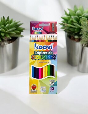Lápiz de color Koovi triangular 12 piezas