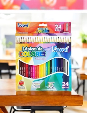 Lápiz de color Koovi triangular 24 piezas