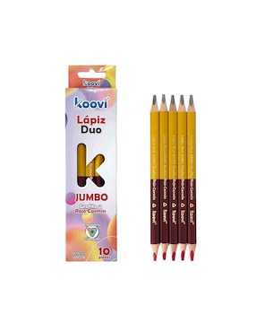 Lápiz De Color Koovi Triangular 10 Piezas