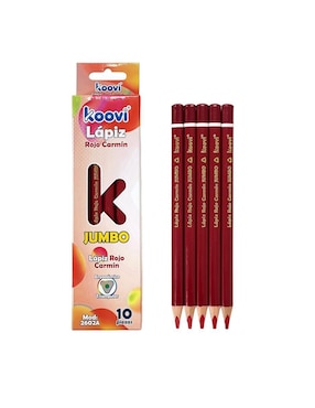 Lápiz De Color Koovi Triangular 10 Piezas