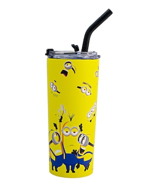 Termo Regalos Siglo XXI Minions Con Tapa A Presión 600 Ml