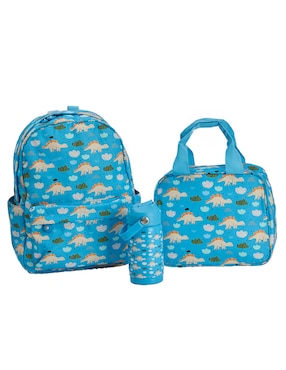 Set Mochila Escolar Piquenique Dinosaurios