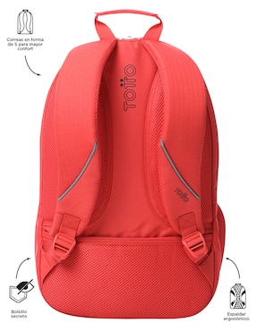 Mochila con portalaptop Totto Klass unisex