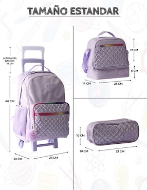Set mochila escolar Us Urban Elegante unisex