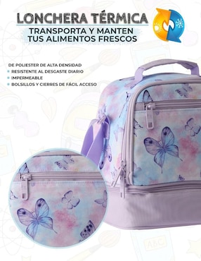 Set mochila escolar Us Urban Mariposa unisex