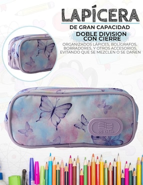 Set mochila escolar Us Urban Mariposa unisex