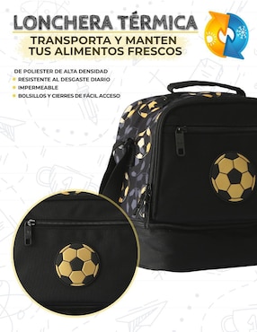 Set mochila escolar Us Urban Futbol unisex