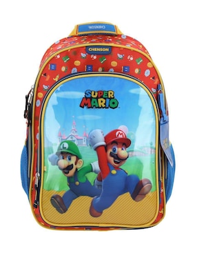 Mochila Escolar Mario Bros Chenson Fiant