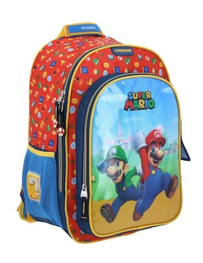Mochila escolar Mario Bros Chenson Fiant unisex