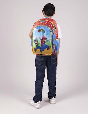 Mochila escolar Mario Bros Chenson Fiant unisex