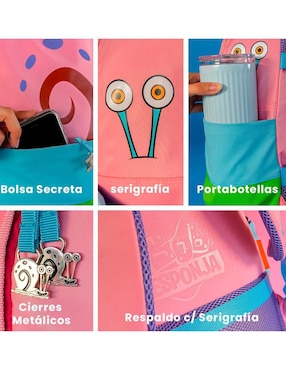 Mochila escolar Gary Common Nation Bob Esponja unisex