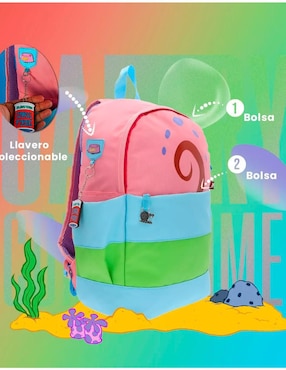 Mochila escolar Gary Common Nation Bob Esponja unisex