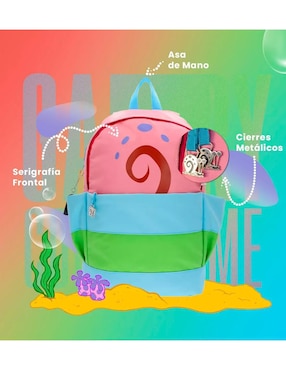 Mochila escolar Gary Common Nation Bob Esponja unisex